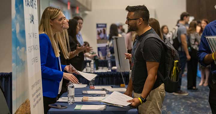 UTSA student attending a Non-STEM event